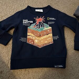 GAP Blue Educational Graphic Sweatshirt